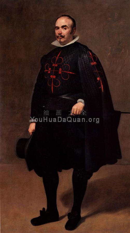 Portrait of Pedro de Barberana y Aparregui - 迭戈·罗德里格斯·德·席尔瓦·委拉斯贵支